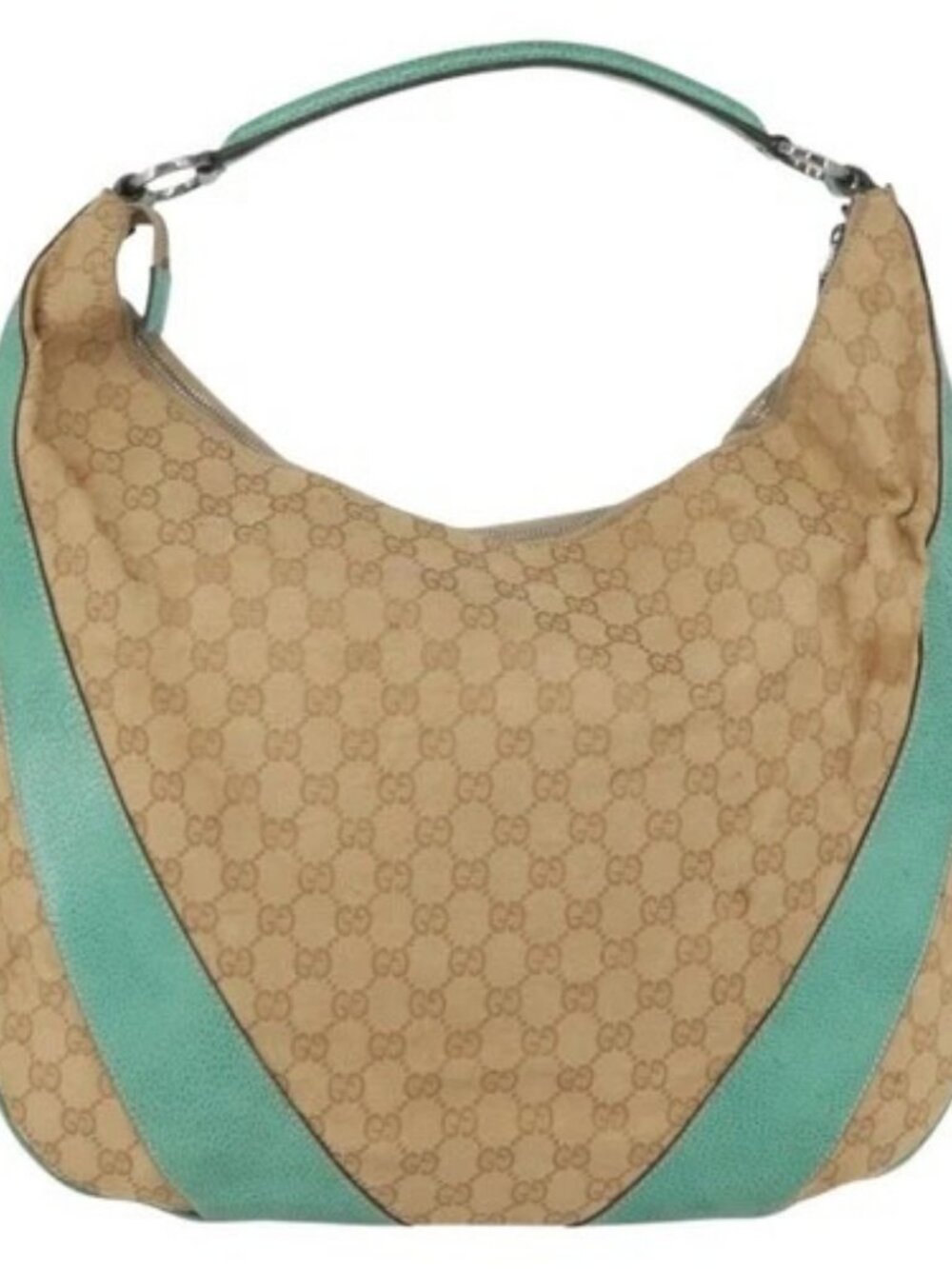 GUCCI GG Canvas Shoulder Bag Beige 124358 Auth AMZ130 - Picture 2 of 16